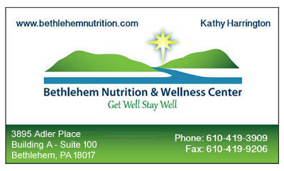 Bethlehem Nutrition business card